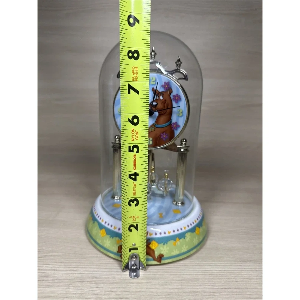 Scooby-Doo Porcelain Anniversary Clock Glass Domed Doesn't Spin Clock Works‎
